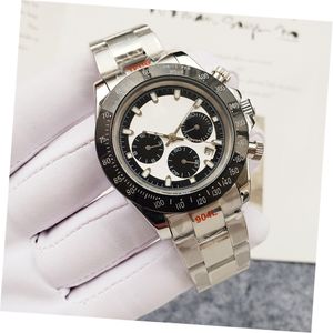 メンズモイサナイトウォッチモントレデクラックス40mm自動時計フルステンレス鋼のムーブメントウォッチサファイア防水腕時計デザイナーウォッチ用男性の時計