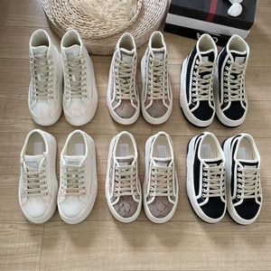 Designer Couple 1977 Casual Shoes High Top Sneakers Low Men Women Luxury Sneakers Fashion Canvas Tennis Shoes Fabric Inlay Chunky Shoes