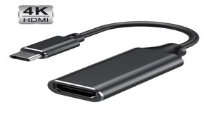 Adaptador usb c para hdmi, cabo 4k tipo c para macbook, samsung s10, huawei, xiaomi, usbc, adaptador de vídeo compatível com hdmi 7856338