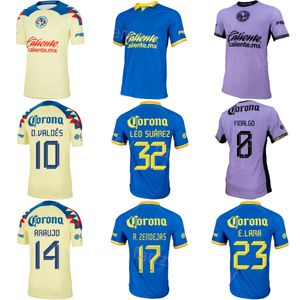 Man Club America 7 Rodriguez Soccer Jersey 2023 24 Drużyna 6 Dos Santos 33 Quinones 32 Suarez Alvarez Fuentes Sanchez Zendejas Fidalgo Valdes Kitki piłkarskie