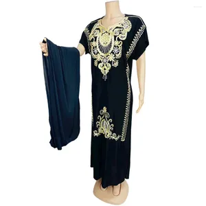 Ethnic Clothing Women Abaya Dubai Embroidered Muslim Scarf Hijab Dress Caftan Marocain Arab Islamic Kimono Robe African Dashiki Kaftan