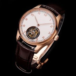 Mäns högkvalitativa konstant Power Manual Winding Tourbillon Watch Portugal Sports Leisure Business kan bära den ursprungliga processen för att uppnå perfekta detaljer