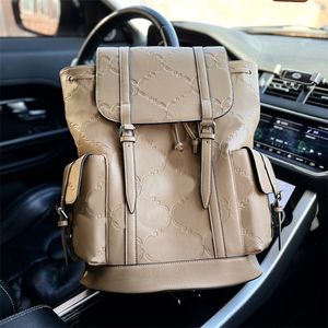 Designer mochila luxo mochilas ombro cruz corpo mulher homens moda clássico saco de couro genuíno carta completa bolsa mochilas escolares