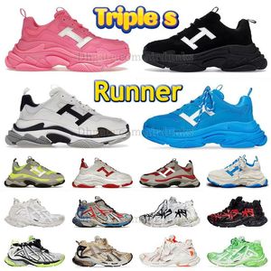 Triple S Runner 7 7.0 Designer-Schuhe Womens Mens Shoes Luxury Paris Track Runners 77.0 Platform Sneakers Triple S All Black and White Brown Beige Handing Trainer Dhgates