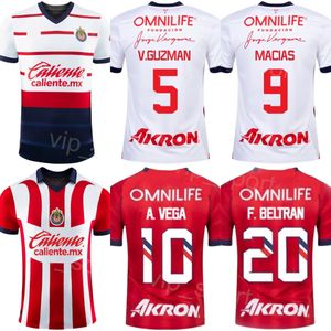 Kulüp 23 24 CD Chivas Futbol Formaları Guadalajara Mens 14 Marin 20 Beltran 207 Padilla 28 Gonzalez Orozco Sepulveda Mozo Alvarado Guzman Calderon Futbol Gömlek Kitleri