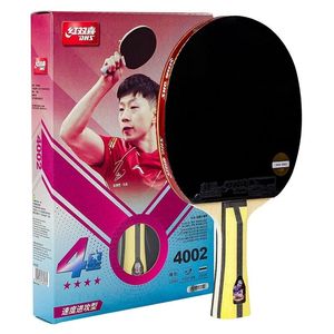 Tennis stołowy Raquets Oryginalny 4 gwiazdki Rakiet Pętla Ofensywa H4002 Huragan 3 G888 Rubber 4 -Star Ping Pong Bat z okrągłym torbą 231214