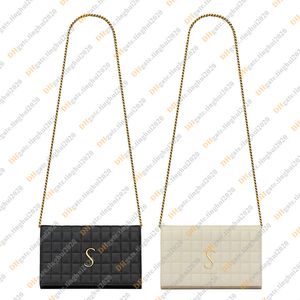 Bayan moda gündelik tasarım lüks kuzu derisi zincir çanta omuz çantası crossbody totes çanta üst ayna kalitesi 743364 çanta