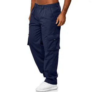 Pantaloni da uomo Tuta moda Spiaggia Gamba dritta Fitness Casual Streetwear Cargo Harem 2023 Nastri Pantaloni Harajuku