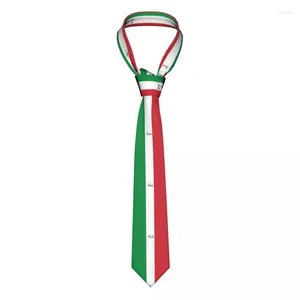 Bow Ties włoska flaga Włoch Italia krawat Casual poliester o szerokości 8 cm krawat szyi dla mężczyzn codziennie noszenie akcesoria ślubne Gravatas