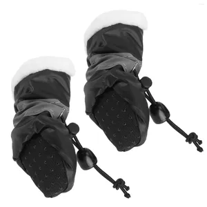 Dog Apparel Snow Boots And Rain For Small Medium Dogs With Adjustable Straps Anti-Slip Sole