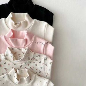 プルオーバー幼児の女の子の女の子のTシャツボトムシャツフルスリーブコットンキッズTopl231114