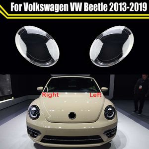 Автомобильный прозрачный стеклянный корпус для фар, абажур, крышка объектива для VW Beetle 2013 ~ 2019, автомобильные световые колпачки