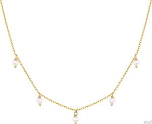 Anhänger-Halsketten PAVOI 14K vergoldete Station-Halskette | Simulierte Diamant-BTY-Halskette | Damen-CZ-Kettenhalskette | Layering-Halsketten