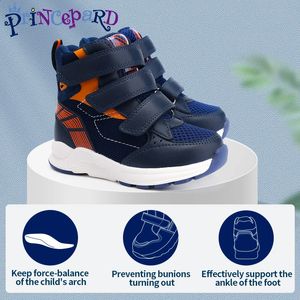 Buty ortopedyczne buty korekcyjne dla dzieci i maluch dzieci Wysokie buty z kostką i wsparcie dla zapobiegania spacerowym na palcach 231214