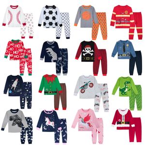 Pyjamas Kinder Pyjama Set Weihnachten Jungen Pyjamas Kind Dinosaurier Nachtwäsche Kleinkind Mädchen Einhorn PJS Winter Pijamas 231214