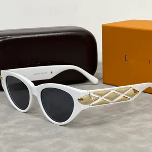 Designer solglasögon solglasögon för kvinnor lyxiga solglasögon bokstav uv400 design mångsidiga bilister stil strand rese slitage solglasögon presentförpackning 8 färg trevligt
