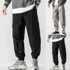 Men's Pants Mens Solid Sports Leisure Trousers Fitness Loose Running Training Leg Guard Workout Fit Wide Bottoms