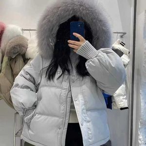 レディースダウンパーカーの女性冬のジャケットパディングコットンジャケット2023新しい短いパン服韓国ゆるい暖かいファッションパーカスウィンターコートwomenl231215