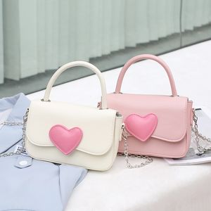Mini borse rosa amore catena piccola borsa quadrata ragazze carine borse a tracolla in pelle a tracolla per donna FMT-4065