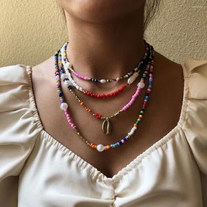 Ketten Halskette Damen Mode Ethnischen Stil Imitation Perle Kragen Kette Legierung Anhänger Halsketten Edelstahl Schmuck