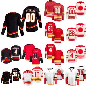 Özel Hokey 88 Andrew Mangiapane Jersey 28 Elias Lindholm 91 Nazem Kadri 11 Mikael Backlund 10 Jonathan Huberdeau 4 Rasmus Andersson 29 Di