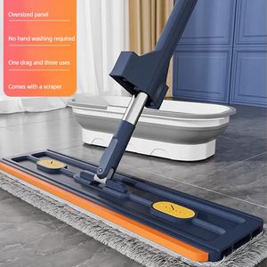 Set mocio e secchio per pavimenti piatti a mano libera per sistema di pulizia professionale della casa 42 cm 2024 231215