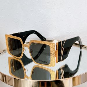 Солнцезащитные очки высшего качества для мужчин и женщин в большой оправе, летние SLM243, стильные анти-ультрафиолетовые ретро-пластинчатые квадратные модные очки в полной оправе, случайная коробка