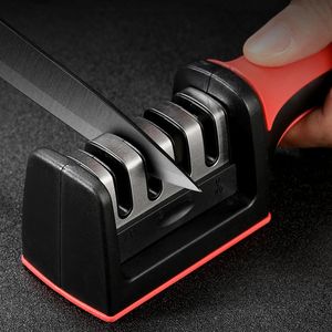 Sharpensers 4Stage Type Knife Sharpener Kitchen Professional Sharpning Tool Quick Diamond Coated Blades 231215