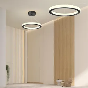 Pendant Lamps Nordic Creative Indoor Chandelier Retractable Modern Metal LED Light Living Room Bedroom Aisle Decor Simple Hanging Lamp