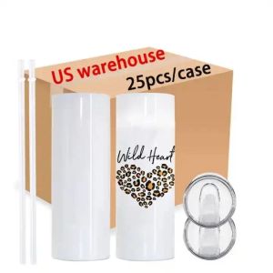 USA: s lager 20oz Nya rostfritt stål tumlar sublimering Vattenflaskan Cup Handle Cold Beer Glass Mugs Res Kettle Outdoor G1215