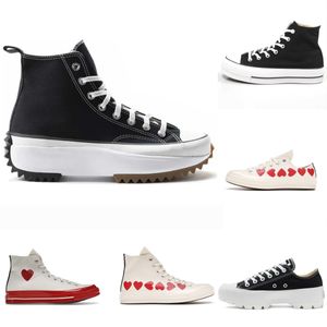 1970 -talets avslappnade plattformskor klassiska All Star Canvas Sneakers Chuck 70 Taylor Low High White Black Heart With Big Eyes Skateboard Sneaker Womens Mens Mens