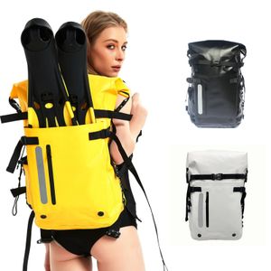 Torby na zewnątrz bezpłatne torby nurkowe długie płetwy wodoodporne plecak i wyposażenie dla mężczyzn kobiety pływające nurkowanie nurkowania 231215