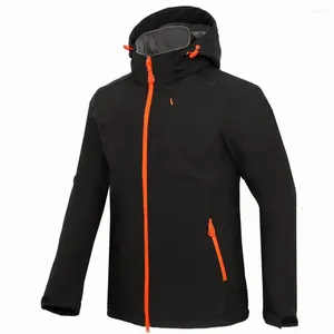 야외 재킷 Windstopper 남자 Softshell 재킷 방수 하이킹 두꺼운 겨울 코트 캠핑 스키 8001
