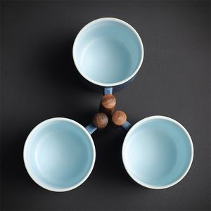 Drinkware Ceramic Cups Household Coarse Ceramic Tea Mugs Kung Fu Tea Set milk Mugs Anti scalding Coffee Cup LT719