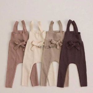 Kombinezon 0-24m Baby Girls Sumite Spodnie Regulowane spodni w stylu koreański wiosenny jesień maluchowe dziewczyny kombinezon ogólnie231114