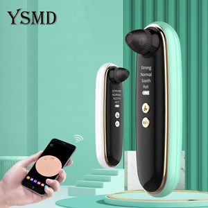 Eye Massager Visual Blackhead Remover Vacuum Por Cleaner Electric Heating Acne Remover WiFi Microscope Camera For Nose Face Deep Cleansing 231214