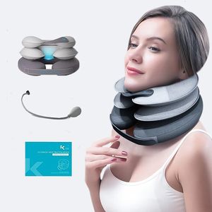 Other Health Beauty Items Neck Stretcher with Removable Air Pump Cervical Traction Device Inflatable Brace for Pain Relief 231215