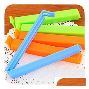 Bag Clips 10Pcs Plastic Food Sealing Clip Tea Fresh-Kee Snack Moisture-Proof Practical Gift Wholesale Drop Delivery Home Garden Hous Dhcgq