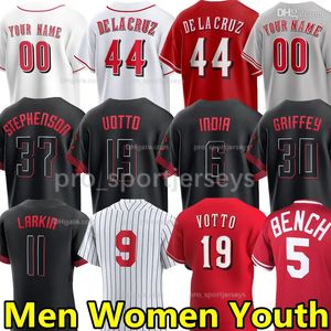 2023 City Connect Elly de la Cruz Joey Votto Jerseys de Jonathan Índia Speer Tyler Stephenson TJ Friedl Matt McLain Jake Fraley Ken Griffey Barry Larkin