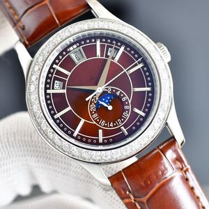 Herrenuhr, Designeruhr, 40 mm, graues Zifferblatt, automatische mechanische Mode, klassischer Stil, Edelstahl, wasserdicht, leuchtender Saphir, dhgate-Uhr, Luxusuhr