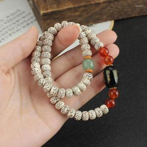 Strand Tibet Budist Boncuklar Yıldızlar Ay Bodhi Agate Çift Çember Erkek ve Kadın Dua Bilezik Retro Takı