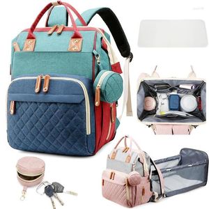 School Bags Fashion Mummy Maternity Baby Diaper Nappy Large Capacity Travel Backpack Mom Nursing For Care Women Pregnant Polyester311R