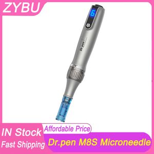 Sistema di micro aghi wireless automatico Dr.pen M8S MTS Cura della pelle Macchina di bellezza Dermapen Rullo per la crescita dei capelli Dr Derma Pen Meso Terapia Anti riflusso Aghi Cartucce