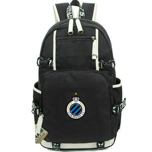 Club Brugge KV Blauw Zwart Zwarart Daypack Fan School Bag Sport Team Packsack Print RucksAck Casual School Bag