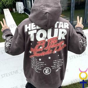 Heren Hoodies Sweatshirts Winter Fleece Hellstar Hoody Graffiti Vlam Capuchon Pullover Zwaargewicht Oud Gewassen Vintage Heren Dames Hell Star Sweatshirts T231215