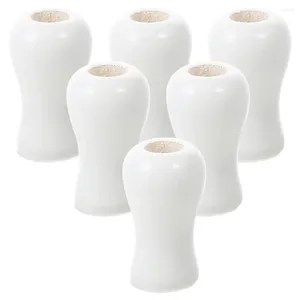 Curtain 6 Pcs Pull Cord Knobs Window Shades For Home Drawstring Blinds Tassels Accessories Wooden Holder Windows
