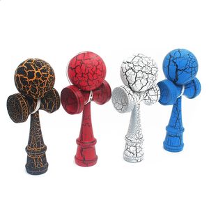 Kendama Giocattoli sportivi in legno di alta qualità Kendama Crack Palline giocattolo in legno di faggio Bambini Giocattoli per adulti Palla da giocoleria all'aperto Regalo di compleanno 231214