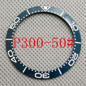 38mm djupblå keramisk raminsats för 40mm Sub Watch Automatiska klockor P300-50#253S