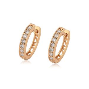 Stud MxGxFam Simple Zircon Hoop Earrings For Women Fashion Jewelry AAA+ CZ Gold Color 18 k Good Quality J231215