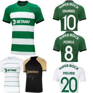 Adam Sporting 9 Gyokeres Futbol Jersey CP Lizbon 2023 24 Kulüp Takımı 20 Paulinho 10 Edwards 8 Goncalves 11 Santos 26 Diomande Esgaio Morita Futbol Gömlek Kitleri Üniformalı